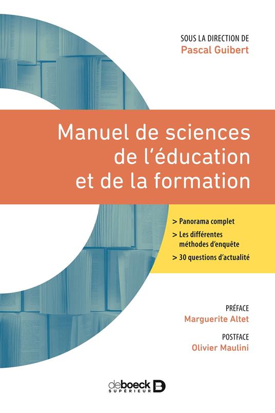 Manuel de sciences de l'éducation et de la formation