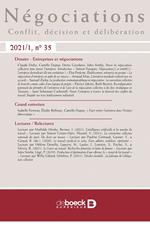 Négociations n° 35