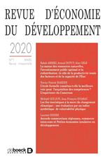 Revue d'économie du développement