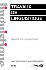 Travaux de linguistique n° 80
