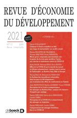 Revue d'économie du développement - volume 29
