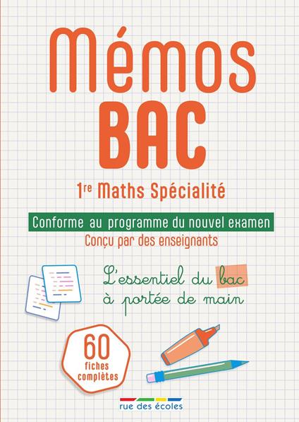 Mémos Bac 1re Maths Spécialité