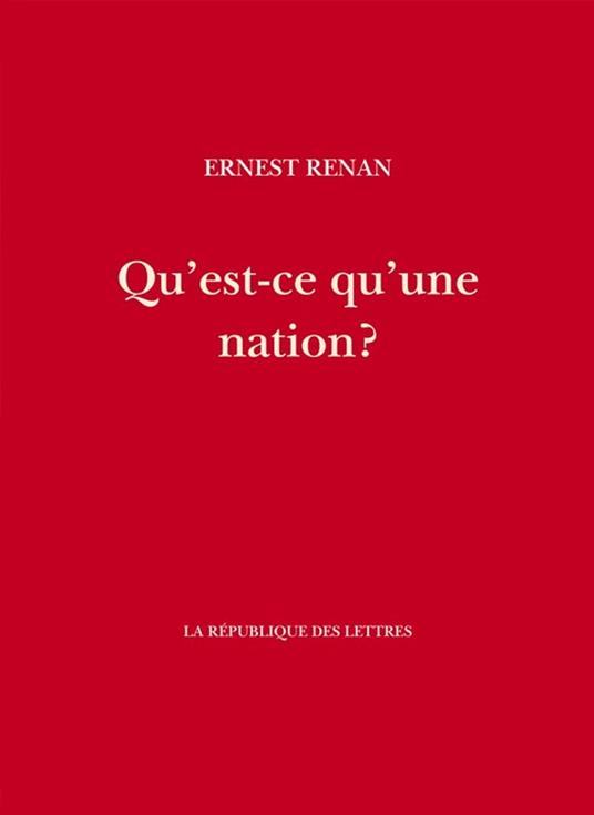 Qu'est-ce qu'une nation ?