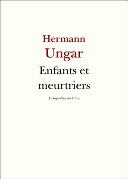 Enfants et meurtriers