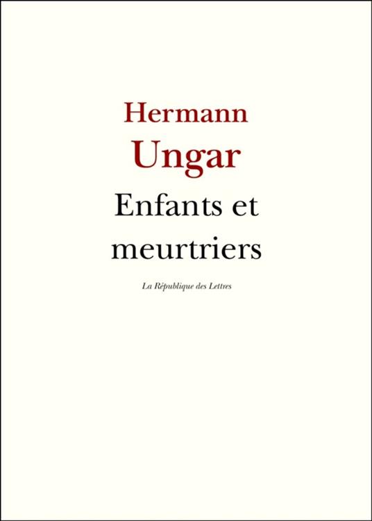 Enfants et meurtriers