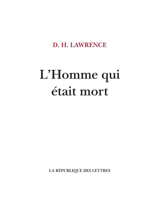 L'homme qui était mort