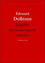 Histoire du mouvement ouvrier