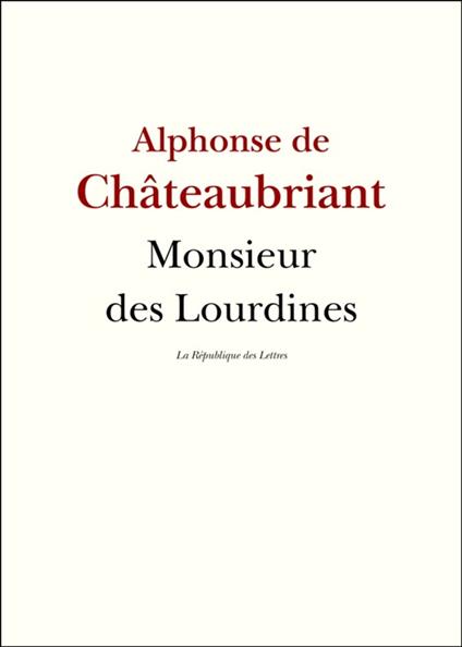 Monsieur des Lourdines