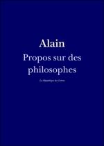 Propos sur des philosophes
