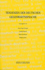 Tendenzen der deutschen Gegenwartssprache