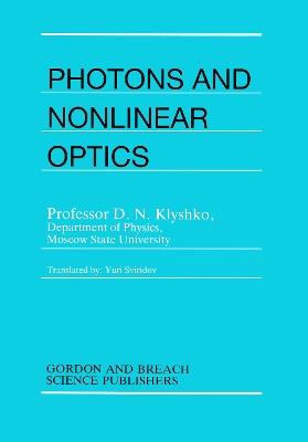 Photons Nonlinear Optics - D.N. Klyshko - cover