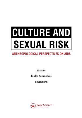 Culture and Sexual Risk - cover