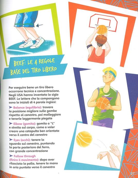 Il basket spiegato ai bambini. Piccola guida illustrata. Ediz. a colori - Alberto Bertolazzi - 3