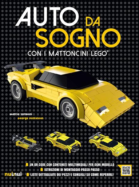 Auto da sogno con i mattoncini Lego. Ediz. a colori - Mattia Zamboni,George Panteleon,Enrico Lavagno - copertina