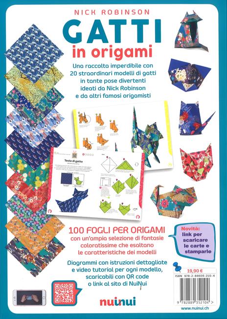 Gatti in origami. Con video tutorial - 2