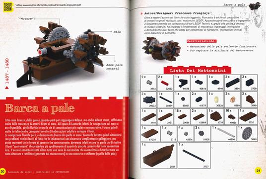 Leonardo da Vinci. Costruisci le invenzioni con i mattoncini Lego. Ediz. a colori - Francesco Frangioja - 2