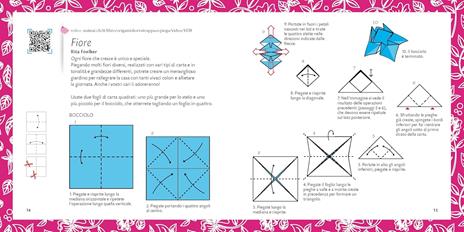 Origami fiori. Strappa e piega. Ediz. a colori. Con QR Code - Rita Foelker,Pasquale D'Auria,Vanda Battaglia - 2