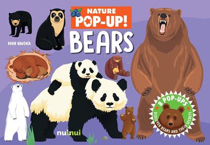 Bears. Nature pop-up! Ediz. a colori - David Hawcock - copertina