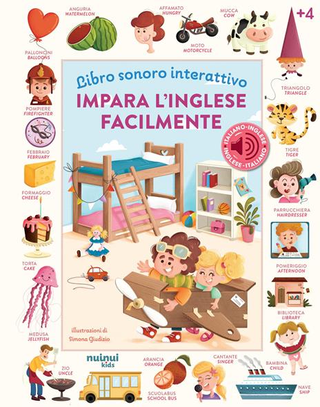 Impara l'inglese facilmente. Libro sonoro interattivo. Ediz. a colori - Simona Giudizio - copertina