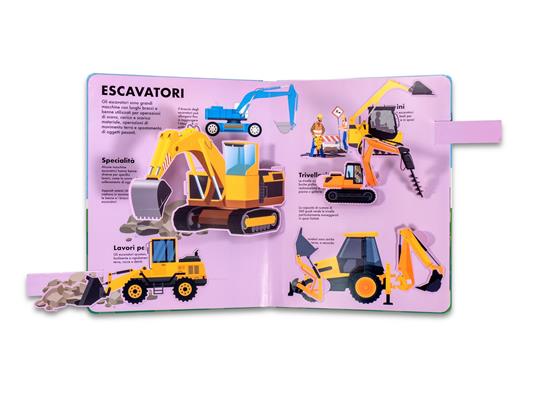 Trattori ed escavatori. Il libro dei flip-flap. Ediz. a colori - David Hawcock - 2