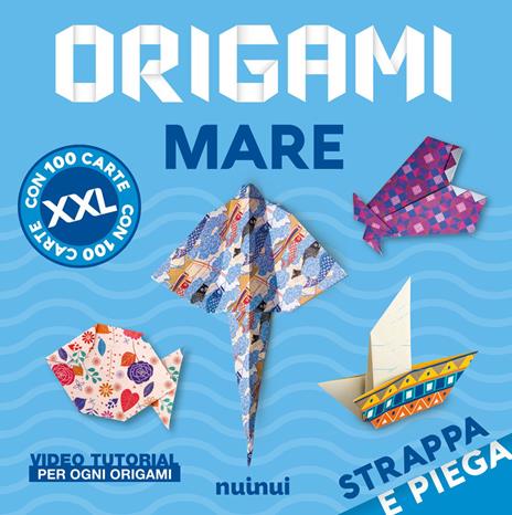 Origami mare. Strappa e piega XXL. Ediz. a colori - copertina