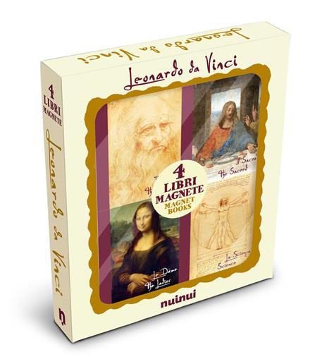 Leonardo da Vinci. Libri magnete. Ediz. italiana e inglese - copertina