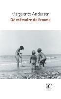 De memoire de femme - Marguerite Andersen - cover