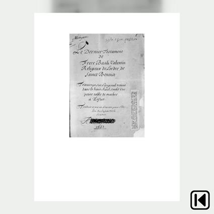 Le dernier testament