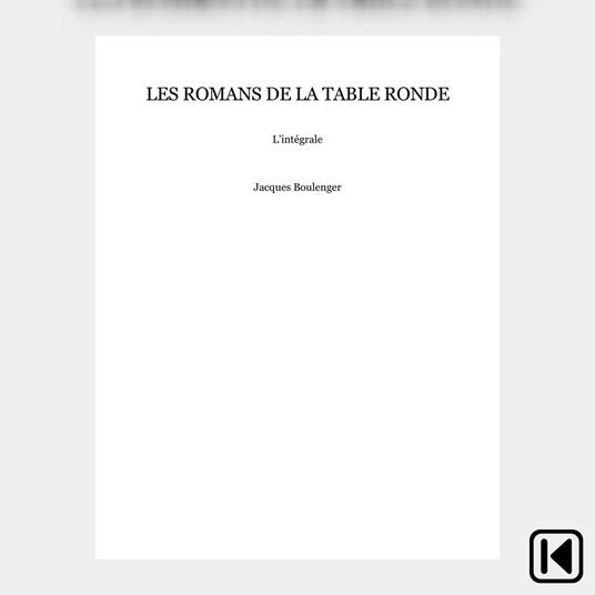 Les romans de la table ronde