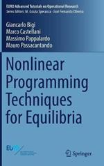 Nonlinear Programming Techniques for Equilibria