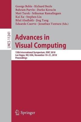 Advances in Visual Computing: 13th International Symposium, ISVC 2018, Las Vegas, NV, USA, November 19 – 21, 2018, Proceedings - cover