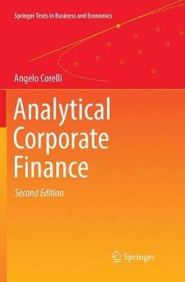 Analytical Corporate Finance - Angelo Corelli - cover