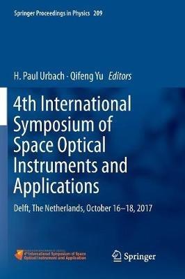 4th International Symposium of Space Optical Instruments and Applications: Delft, The Netherlands, October 16 -18, 2017 - cover