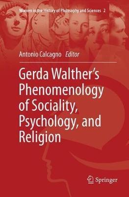 Gerda Walther’s Phenomenology of Sociality, Psychology, and Religion - cover