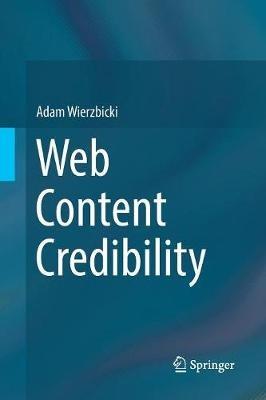 Web Content Credibility - Adam Wierzbicki - cover