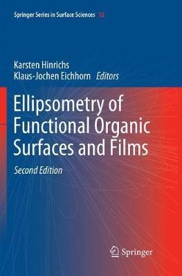Ellipsometry of Functional Organic Surfaces and Films - cover