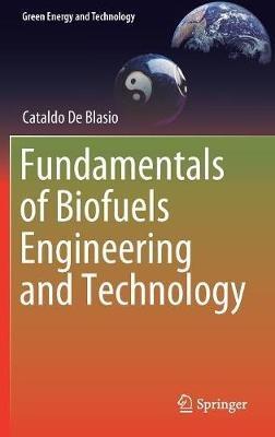 Fundamentals of Biofuels Engineering and Technology - Cataldo De Blasio - cover