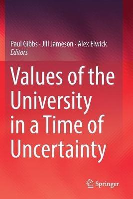 Values of the University in a Time of Uncertainty - cover