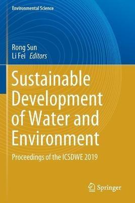 Sustainable Development of Water and Environment: Proceedings of the ICSDWE 2019 - cover
