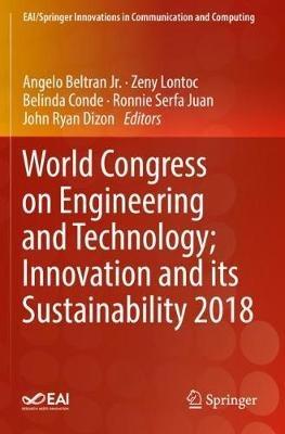 World Congress on Engineering and Technology; Innovation and its Sustainability 2018 - cover