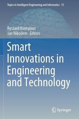 Smart Innovations in Engineering and Technology - cover