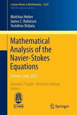 Mathematical Analysis of the Navier-Stokes Equations: Cetraro, Italy 2017 - Matthias Hieber,James C. Robinson,Yoshihiro Shibata - cover