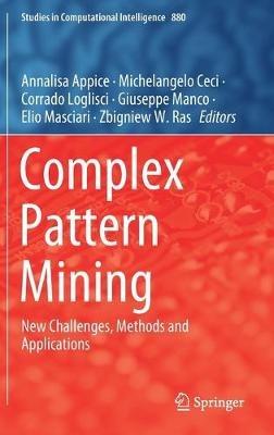Complex Pattern Mining: New Challenges, Methods and Applications - cover