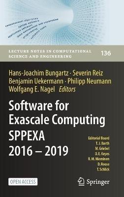 Software for Exascale Computing - SPPEXA 2016-2019 - cover
