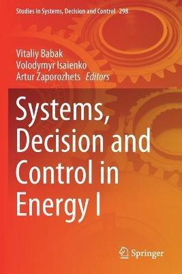 Systems, Decision and Control in Energy I - cover