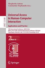 Universal Access in Human-Computer Interaction. Applications and Practice: 14th International Conference, UAHCI 2020, Held as Part of the 22nd HCI International Conference, HCII 2020, Copenhagen, Denmark, July 19–24, 2020, Proceedings, Part II