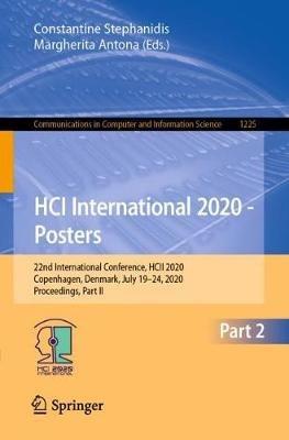 HCI International 2020 - Posters: 22nd International Conference, HCII 2020, Copenhagen, Denmark, July 19–24, 2020, Proceedings, Part II - cover