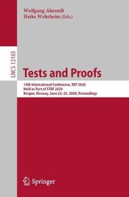 Tests and Proofs: 14th International Conference, TAP 2020, Held as Part of STAF 2020, Bergen, Norway, June 22–23, 2020, Proceedings - cover