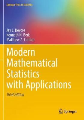 Modern Mathematical Statistics with Applications - Jay L. Devore,Kenneth N. Berk,Matthew A. Carlton - cover