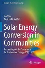 Solar Energy Conversion in Communities: Proceedings of the Conference for Sustainable Energy (CSE) 2020